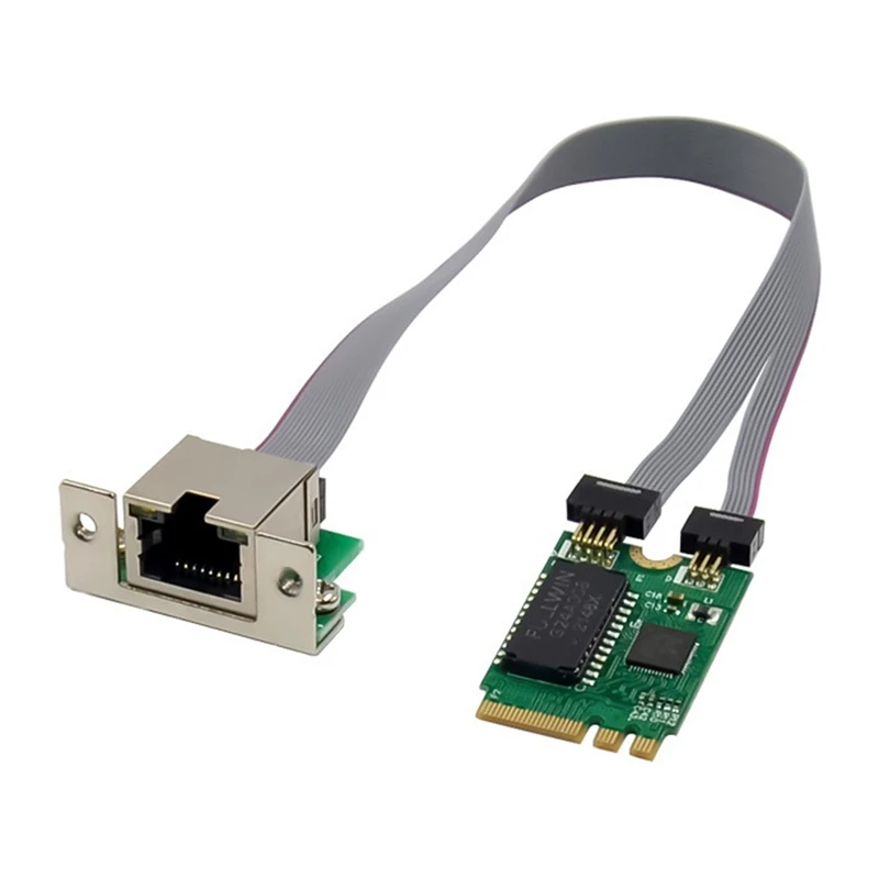 Mini PCIE Sieťová Karta M. 2+E RTL8111F Gigabit Ethernet Karty, Jeden Port RJ45 Ethernet Sieťová Karta Obrázok 2