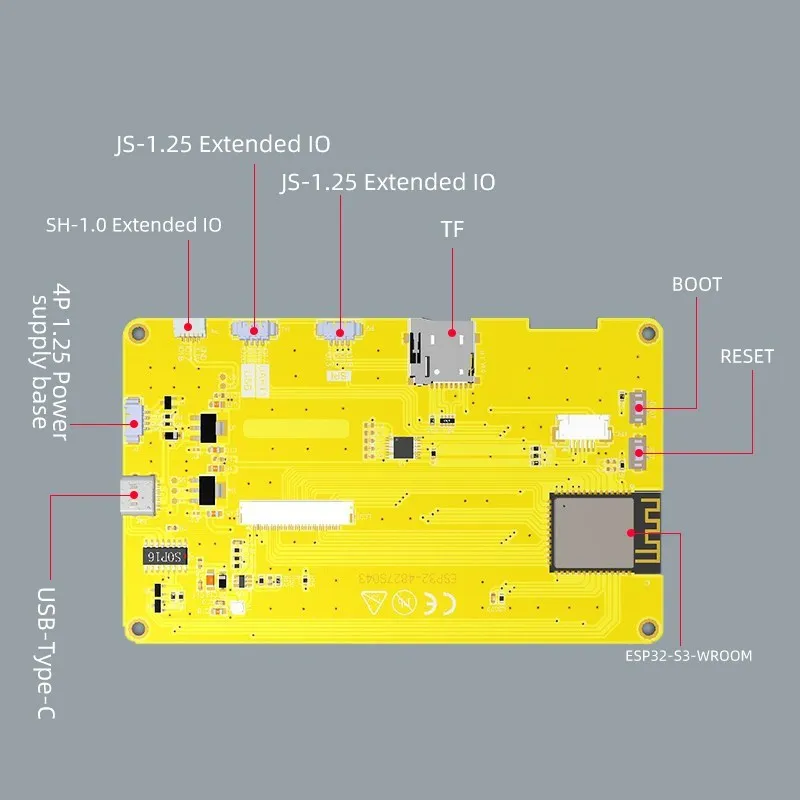 ESP32-S3 HMI, 8M PSRAM 16M Flash pre Arduino LVGL WIFI&Bluetooth 4.3