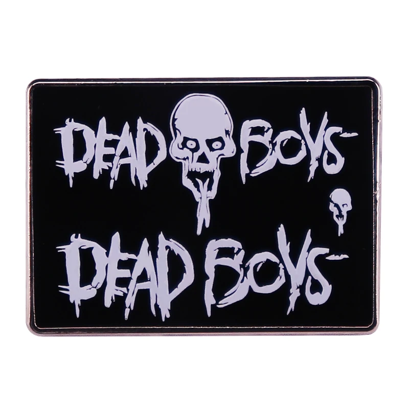 Rocková Skupina Dead Boys Skull Logo Brošňa Smalt Pin Brošne Kovové Odznaky Preklopke Kolíky Denim Jacket Šperky, Doplnky, Darčeky Obrázok 2