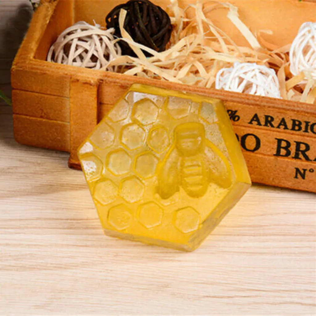 Honey Bee Silikónové Mydlo Formy Hobby Ručné Remeselné 3d Mydlo Silikónové Formy Oválne, Obdĺžnikové 6. Formy Mydlo Formy na Mydlo, Takže Obrázok 1