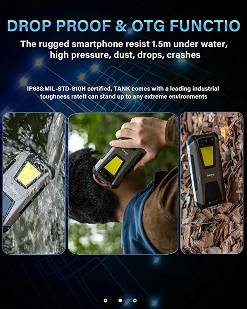 Unihertz NÁDRŽ Robustný Nočné Videnie Smartphone, Mobilný Telefón, Mobilný Telefón, 22000 mAh, 8 GB, 256 GB, 108 Fotoaparát, 66W PD, Heliograf G99 Obrázok 5