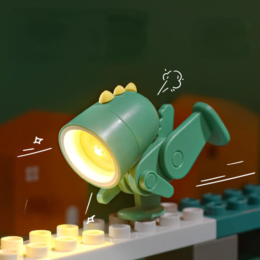Mini Roztomilé Zvieratko Svetlo LED Nočné Svetlo DIY Kawaii Darček Cartoon Pet Skladacie Stolové Lampy, detská Izba Posteli, Spálne, Obývacia Izba Dekor Obrázok 5