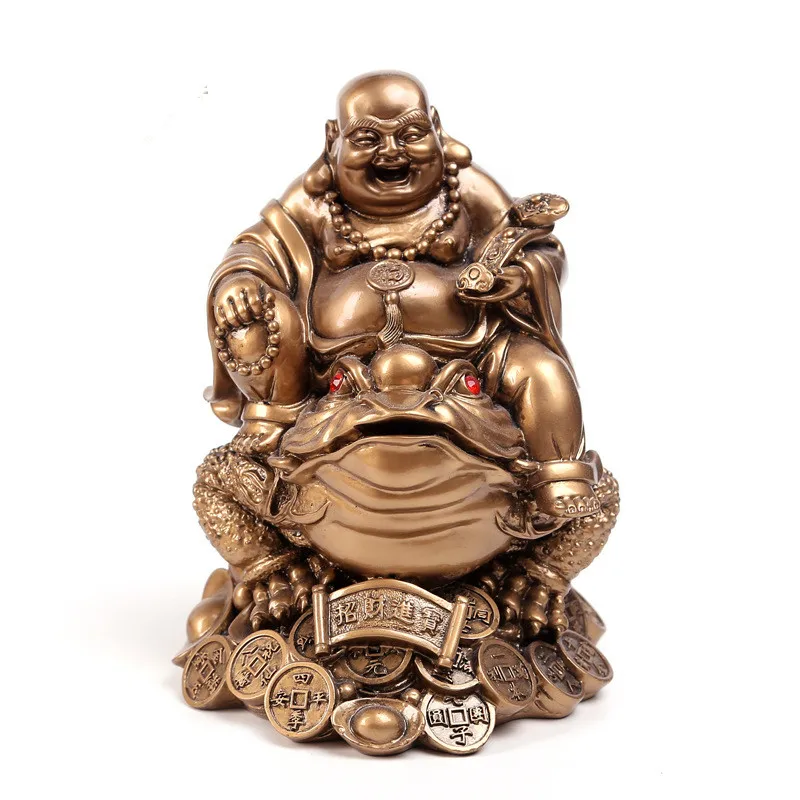 Čínsky Mido Buddha Korytnačka a Sochy Budhu Sochárstvo, Živice Moderného Umenia, Socha, Domov Feng Shui Dekorácie, ropucha Smeje Buddha Obrázok 1