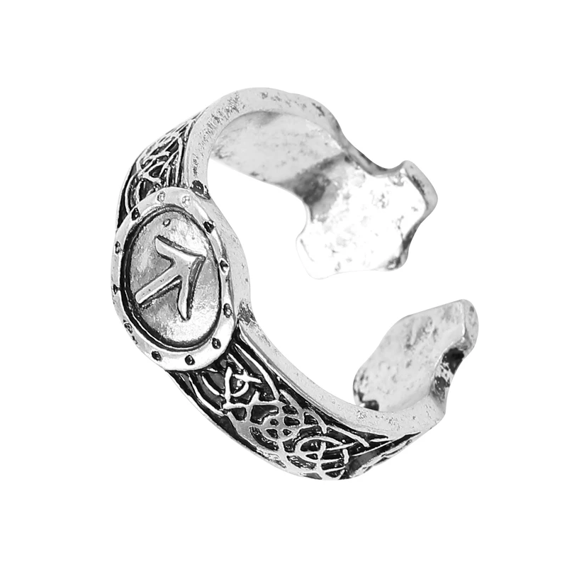 Skute Gotický Punk Nordic Viking Krúžok pánskej Módy Darček Vlastné Rune Totem Amulet Otvorenie Krúžku Severanov Vintage Šperky Bague Homme Obrázok 1