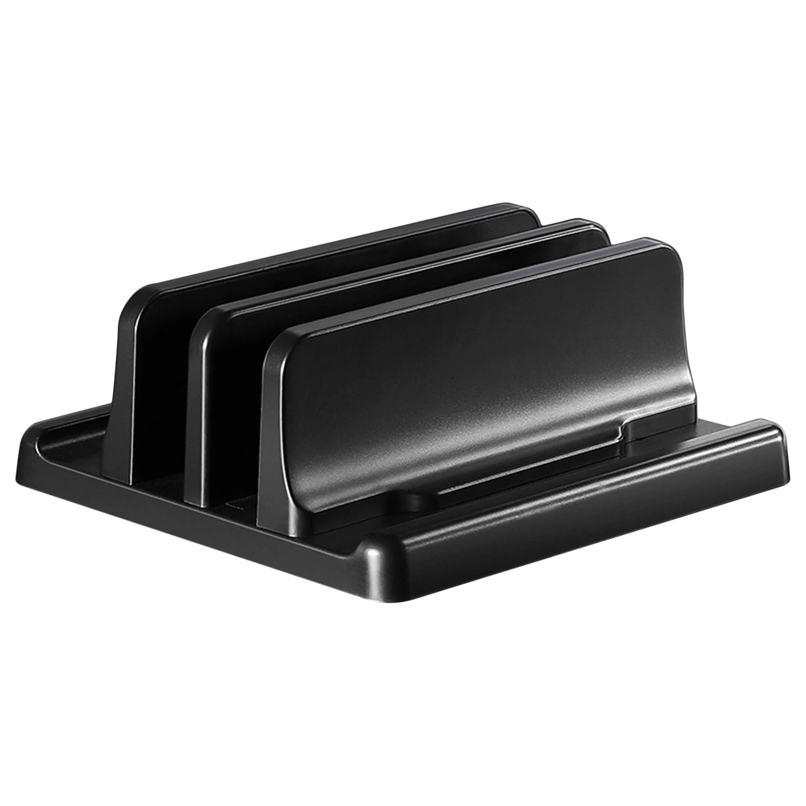 Prenosné Vertikálne Nastaviteľný Hliníkový Stojan Ploche Dual Slot Notebook Tablet Base Mount Držiak Dock Pre Macbook Pro Vzduchu Obrázok 0
