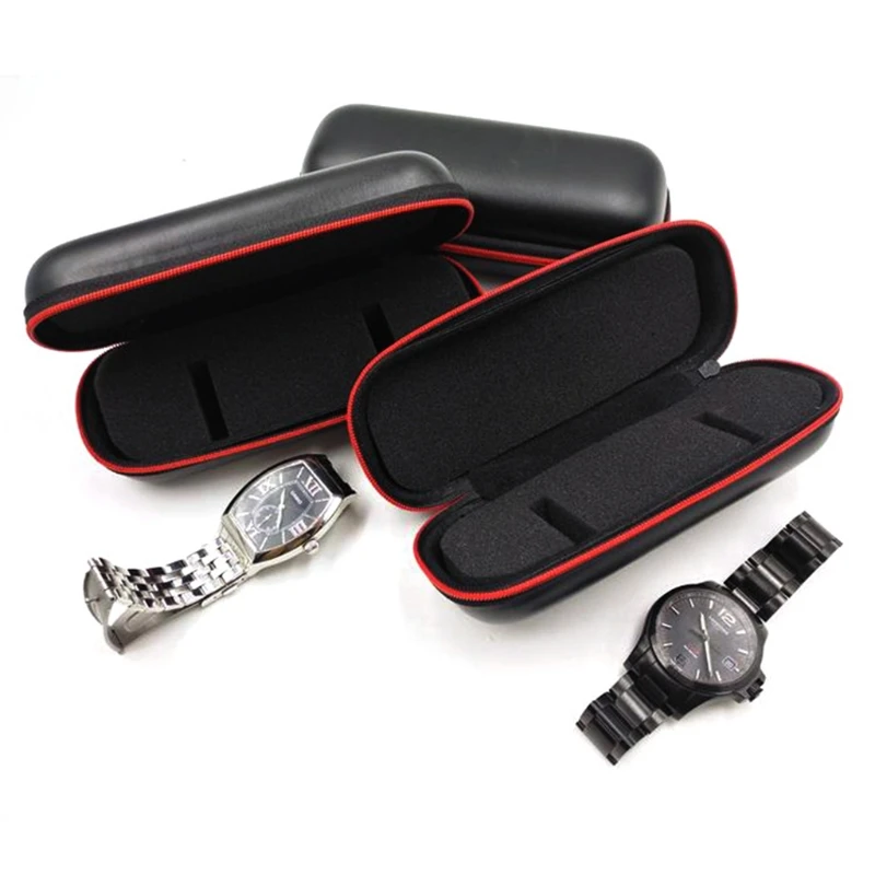 EVA Sledovať Poľa Ručne Sledovať Roll Cestovné puzdro Náramkové hodinky Puzdro Hodiniek Úložný Box Elegantné Prenosné Retro Hodinky Box Obrázok 2