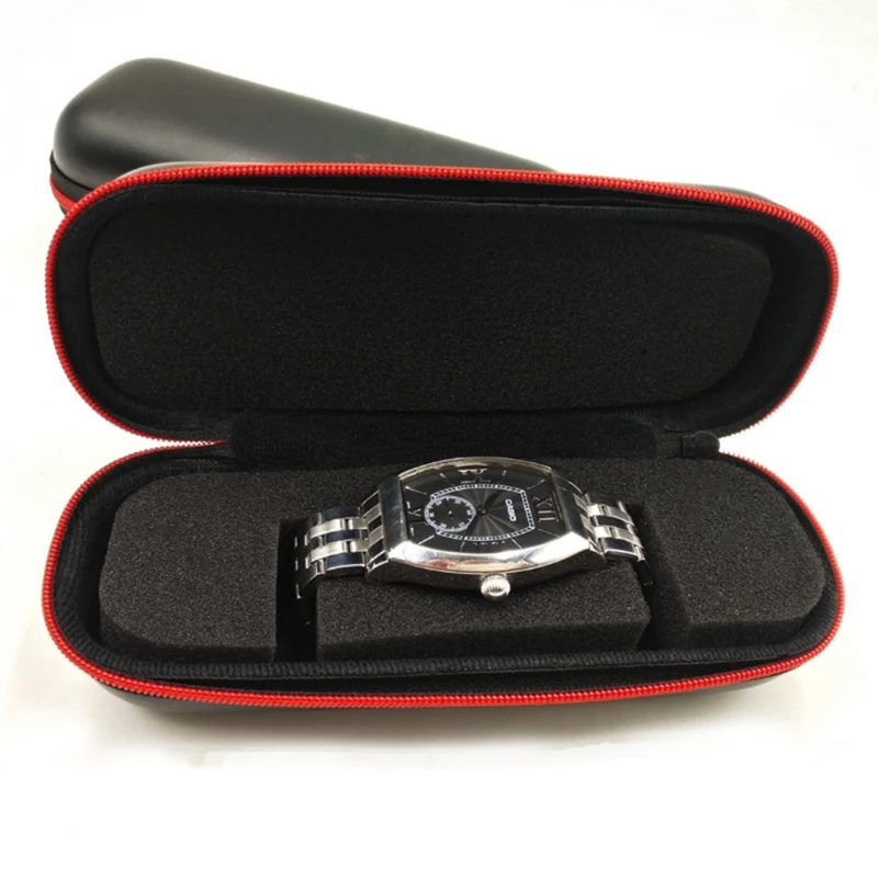 EVA Sledovať Poľa Ručne Sledovať Roll Cestovné puzdro Náramkové hodinky Puzdro Hodiniek Úložný Box Elegantné Prenosné Retro Hodinky Box Obrázok 5