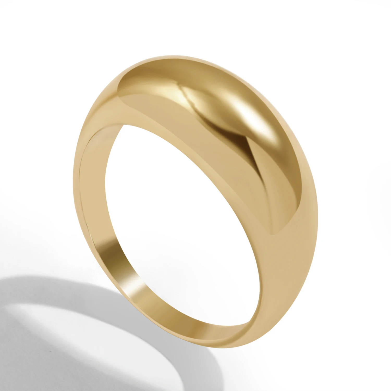 2ks Nový Trend Robustný Prstene pre Ženy, Dievčatá Minimalistický Lesklý Geometrické Kovový Zásobník Prst Krúžky Žena Strany Šperky 2021 Obrázok 2