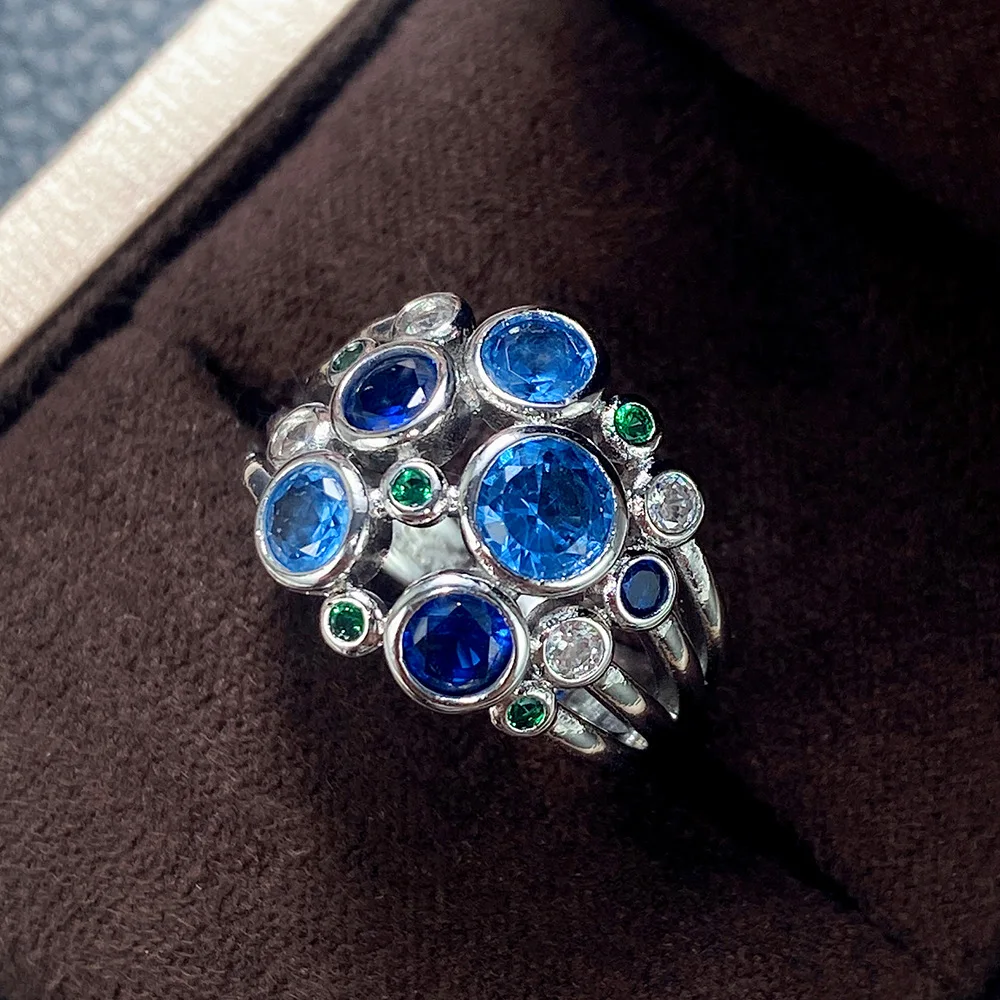 Strieborná Farba Snubné Prstene Jednoduché Geometrické Široký Dutý Kruhu Ručne vyrábané Šperky pre Ženy Nerezový Krúžok 2022 Obrázok 0