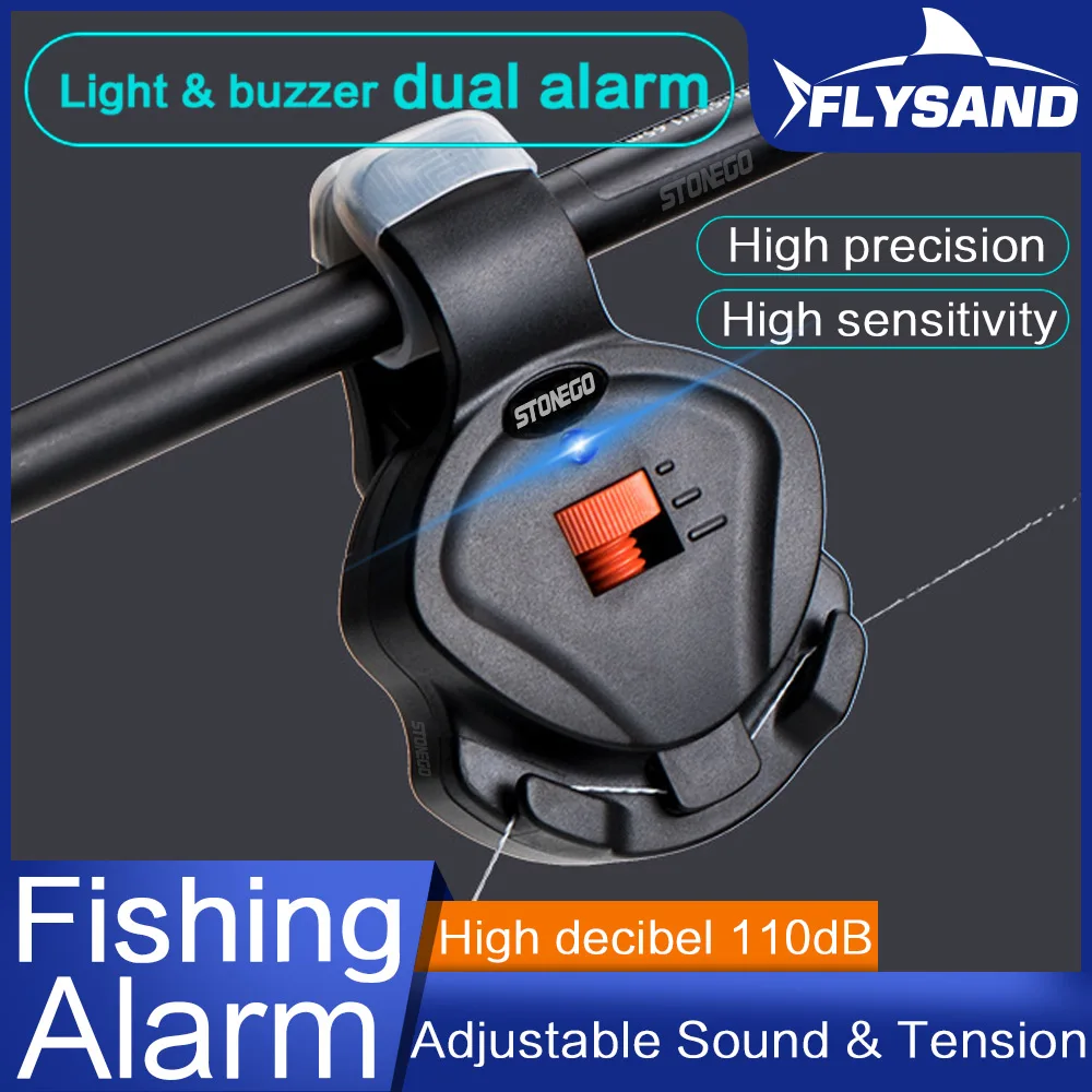 FLYSAND Rybárske Bite Alarm Elektronické Ryby Bite Alarm Senzor, Indikátor Poplachu Rybárske Skus Zvukové Upozornenie Citlivý Indikátor Obrázok 0