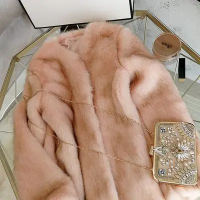 MEWE Nový Štýl High-end Fashion Ženy Umelú Kožušinu Kabát S107 Obrázok 1
