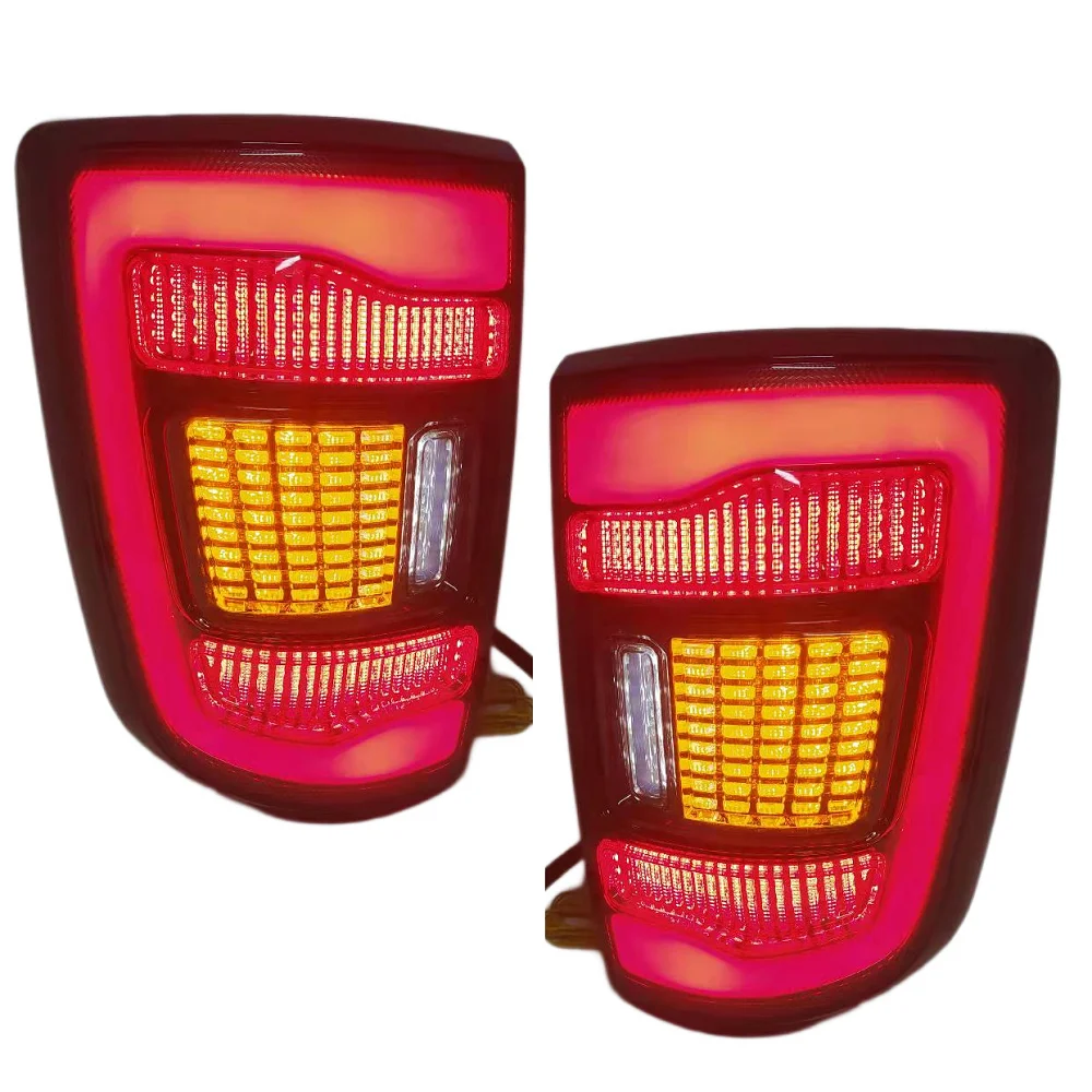 Žltá Led Zase Signálne Svetlá Zadné Brzdové Svetlo Vhodné Pre Dodge Ram 1500 2008-2019 Zadné Svetlá Obrázok 1