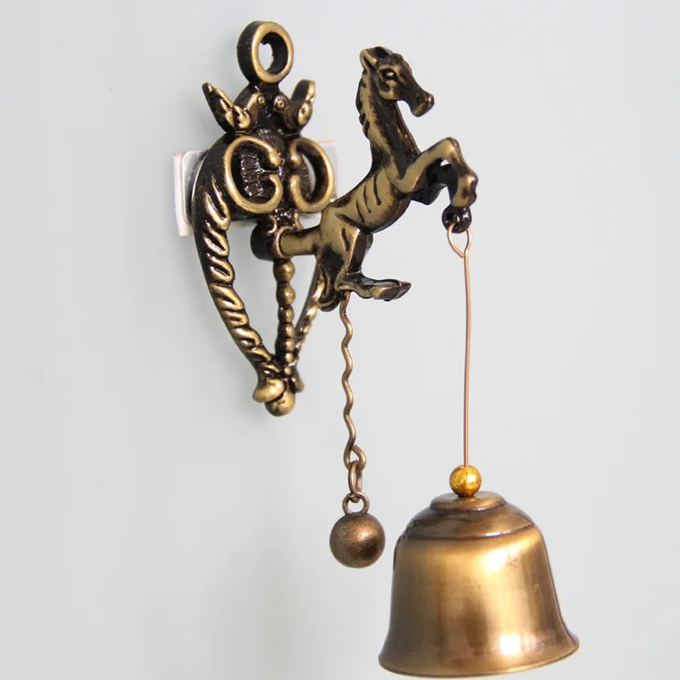 Nostalgické Retro štýl zvierat dvere, zvončeky kovov železa zvony zvonkohry ozdoby Obrázok 0