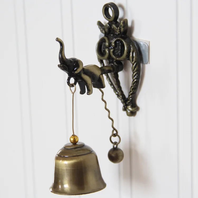 Nostalgické Retro štýl zvierat dvere, zvončeky kovov železa zvony zvonkohry ozdoby Obrázok 2