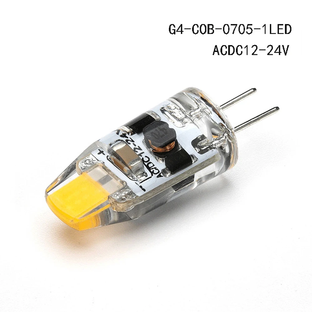 G4 led lampa lampada AC DC 12v 24V 0705 1505 cob led svetlo, 3W nahradiť 360 Lúč Uhol Halogénové Luster g4 led žiarovka 5 ks Obrázok 2
