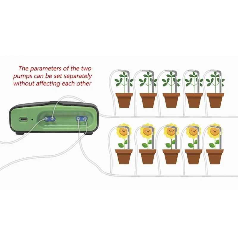 Nové Inteligentné Zavlažovanie Vodné Čerpadlo Časovač Systém Záhradné Rastliny Automatické Zavlažovanie Radič Časovač Zavlažovacie Zariadenia Nastavenie Obrázok 2