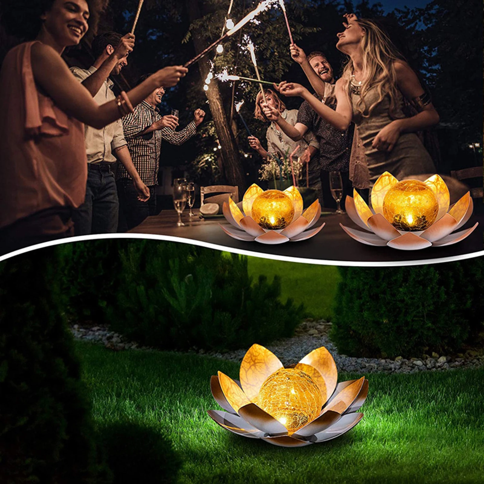 Solárne Led Kvet Svetlo Plávajúce Fontána Rybník Záhrade Bazén Lampa Realistické Lotus Tvar Lampy Žiarovky Záhradné Dekorácie Obrázok 1
