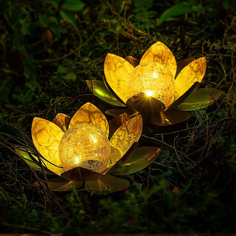 Solárne Led Kvet Svetlo Plávajúce Fontána Rybník Záhrade Bazén Lampa Realistické Lotus Tvar Lampy Žiarovky Záhradné Dekorácie Obrázok 4