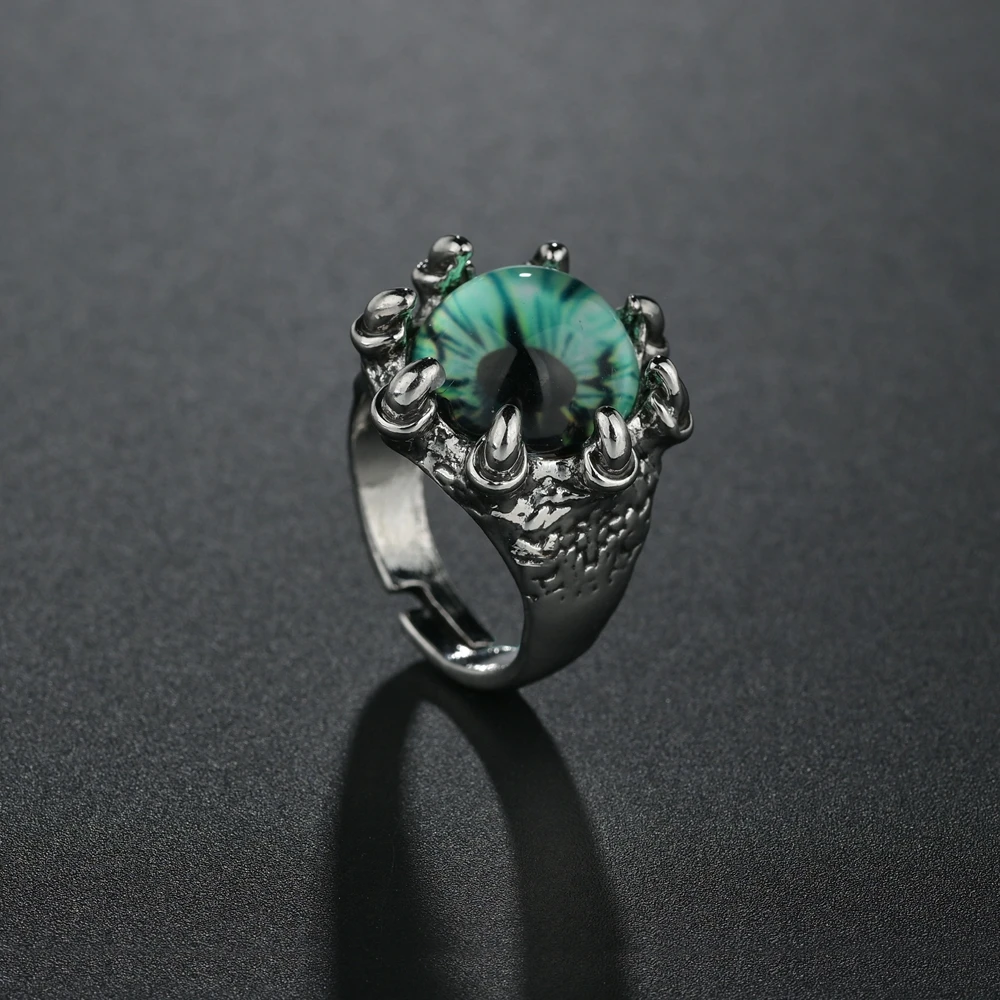 Luxusné Zelený Modrý Kameň Crystal Prst Prstene Pre Ženy Slivery Farba Svadobné Zapojenie Pásma Šperky, Darčeky 2022 Nové Obrázok 3