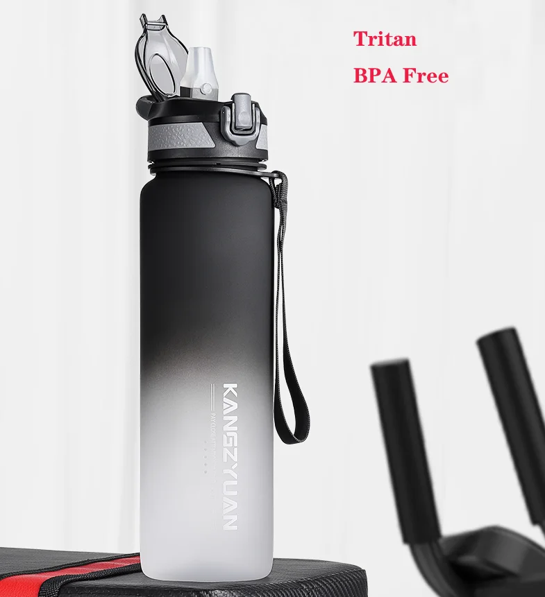 Tritan Fľaše s Vodou Prenosných Telocvičňa športová fľaša Anti-jeseň nepriepustných Veľkú Kapacitu, Fitness Kanvica plastová Fľaša na Pitie BPA Free Obrázok 3