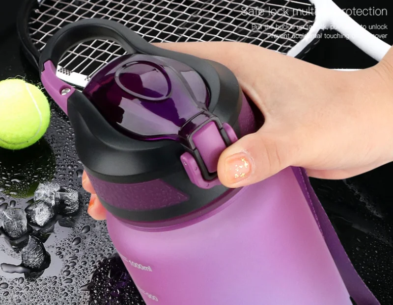 Tritan Fľaše s Vodou Prenosných Telocvičňa športová fľaša Anti-jeseň nepriepustných Veľkú Kapacitu, Fitness Kanvica plastová Fľaša na Pitie BPA Free Obrázok 4