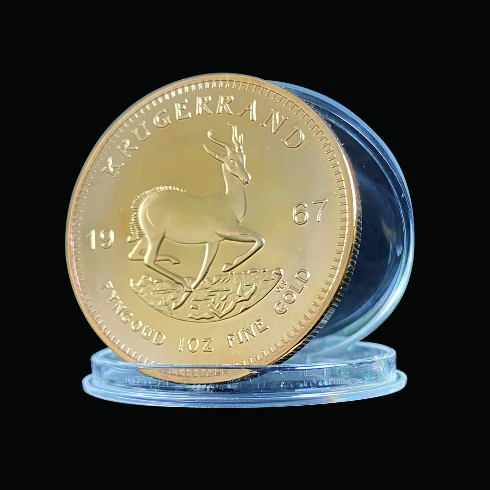 1967 Južná Afrika Krugerrand 1OZ Zlaté Mince Paul Kruger Token Zberateľskú Hodnotu Obrázok 1