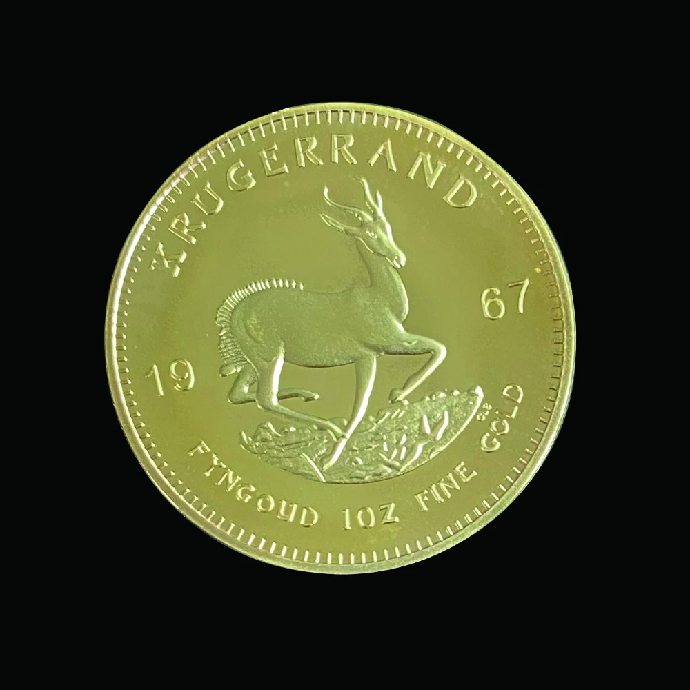 1967 Južná Afrika Krugerrand 1OZ Zlaté Mince Paul Kruger Token Zberateľskú Hodnotu Obrázok 3