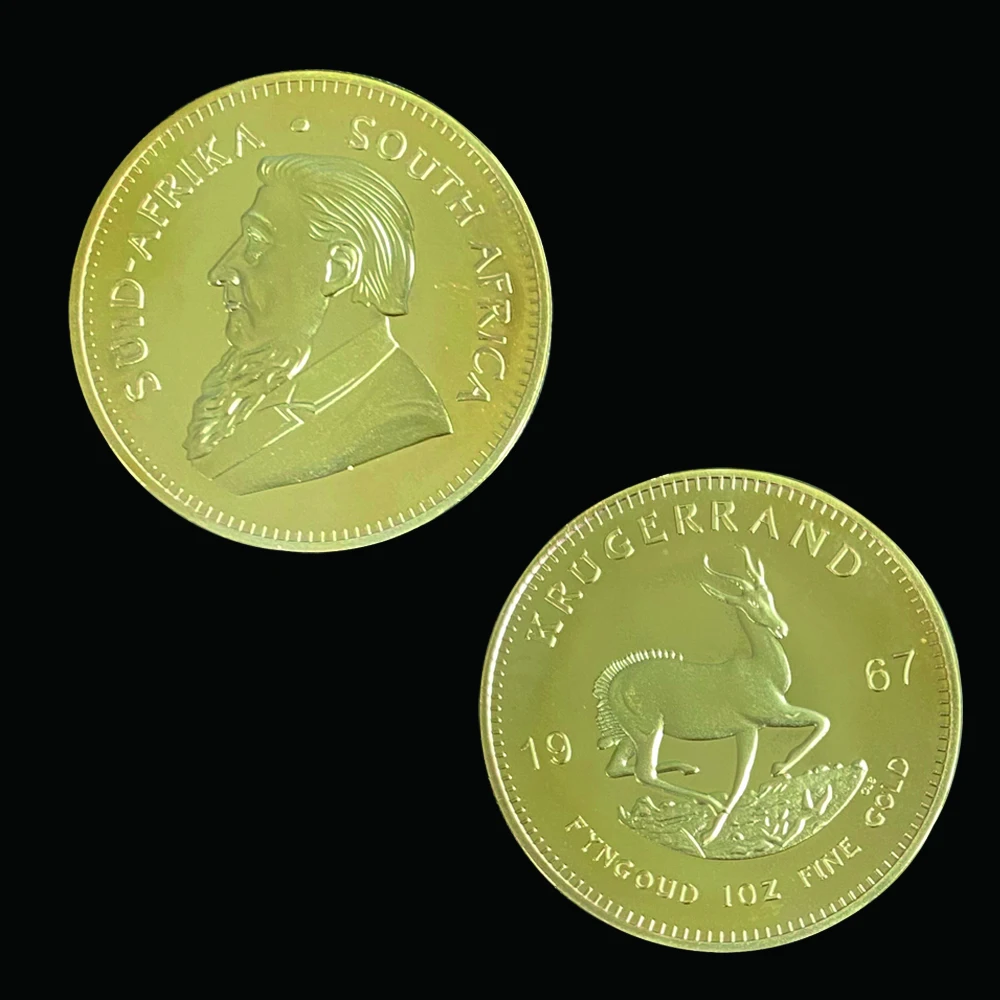 1967 Južná Afrika Krugerrand 1OZ Zlaté Mince Paul Kruger Token Zberateľskú Hodnotu Obrázok 4