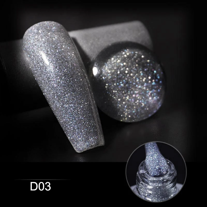 KODI Najnovšie Rozbité Diamond Glitter Gel lak na Nechty 12ml Semi-permanentné Lakom, Super Svetlé Hybrid Nechty uv Smalt Gellac Obrázok 4