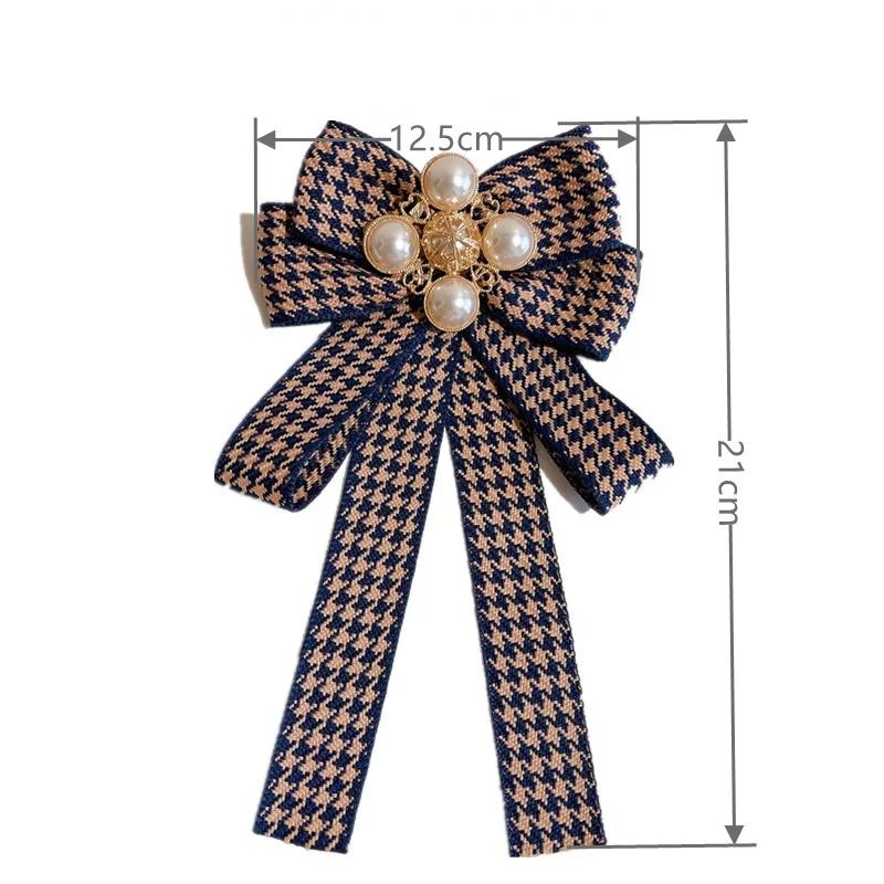 Kórejský Textílie motýlik Brošne Pearl Bowknot Kravata Módne Britský Štýl Golier na Košeli Kolíky pre Mužov a Ženy, Príslušenstvo Obrázok 5