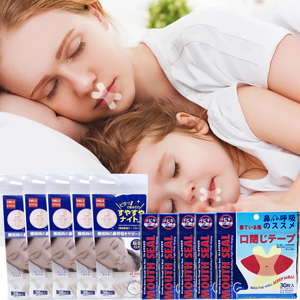 Anti Chrápanie Ústa Páskou Spánku Pomoc Dýchanie Zátka Nos Zdravotnej Starostlivosti Nálepky Lepšie Dych Nosové Pásiky Blízkosti Riešenie Noc Patch Obrázok 0