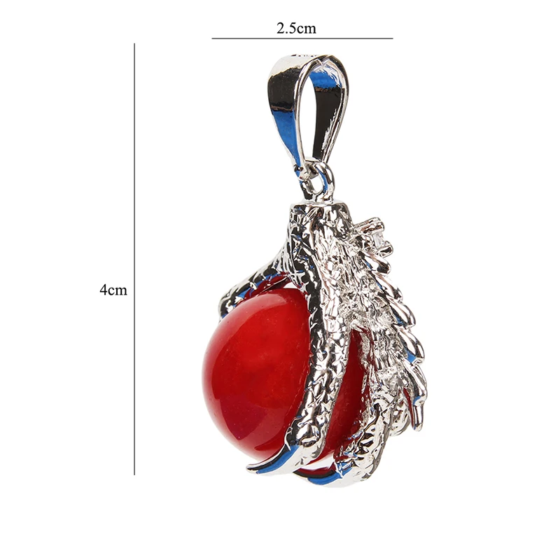 V číne Drak Pazúr Zabalené Unisex Kolekciu Šperkov z Prírodného Kameňa Loptu Perličiek Prívesok pre HOBBY Ručné Náhrdelníky Fialová Crystal Obrázok 5