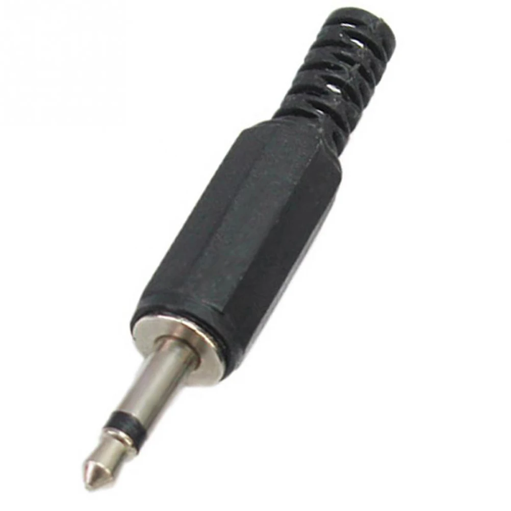 3,5 mm Slúchadlový Konektor Samec Dva Kanálové Audio Jack Konektor 3,5 Mm, S Čierny Plastový kryt Obrázok 4