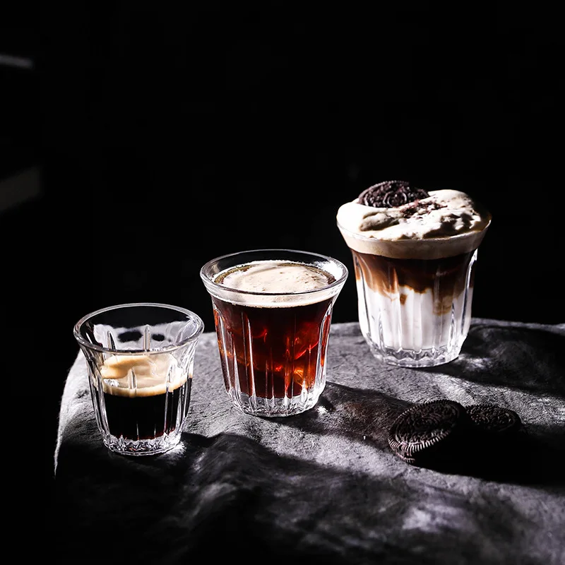 2 ks, Barista, Latte Poháre na Kávu alebo Čaj Sklo Hrnčeky Flat White Espresso Šálku Kávy Prinesie Eleganciu Americký Ice Špinavé Šálku Kávy Obrázok 0