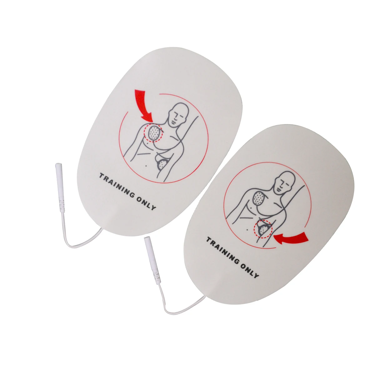 1Pair Nové Dospelých AED Vzdelávanie Defibrilácie Elektródy Vedenie Patch Pre Dospelých AED Traing Samolepiace Prvej Pomoci Obrázok 1