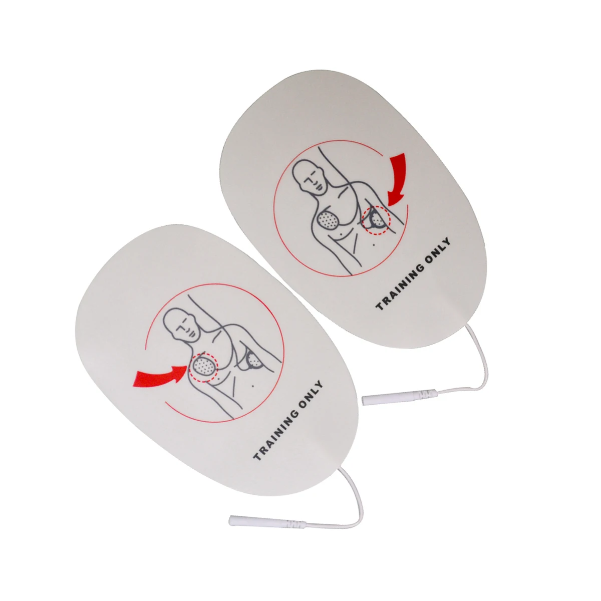 1Pair Nové Dospelých AED Vzdelávanie Defibrilácie Elektródy Vedenie Patch Pre Dospelých AED Traing Samolepiace Prvej Pomoci Obrázok 2