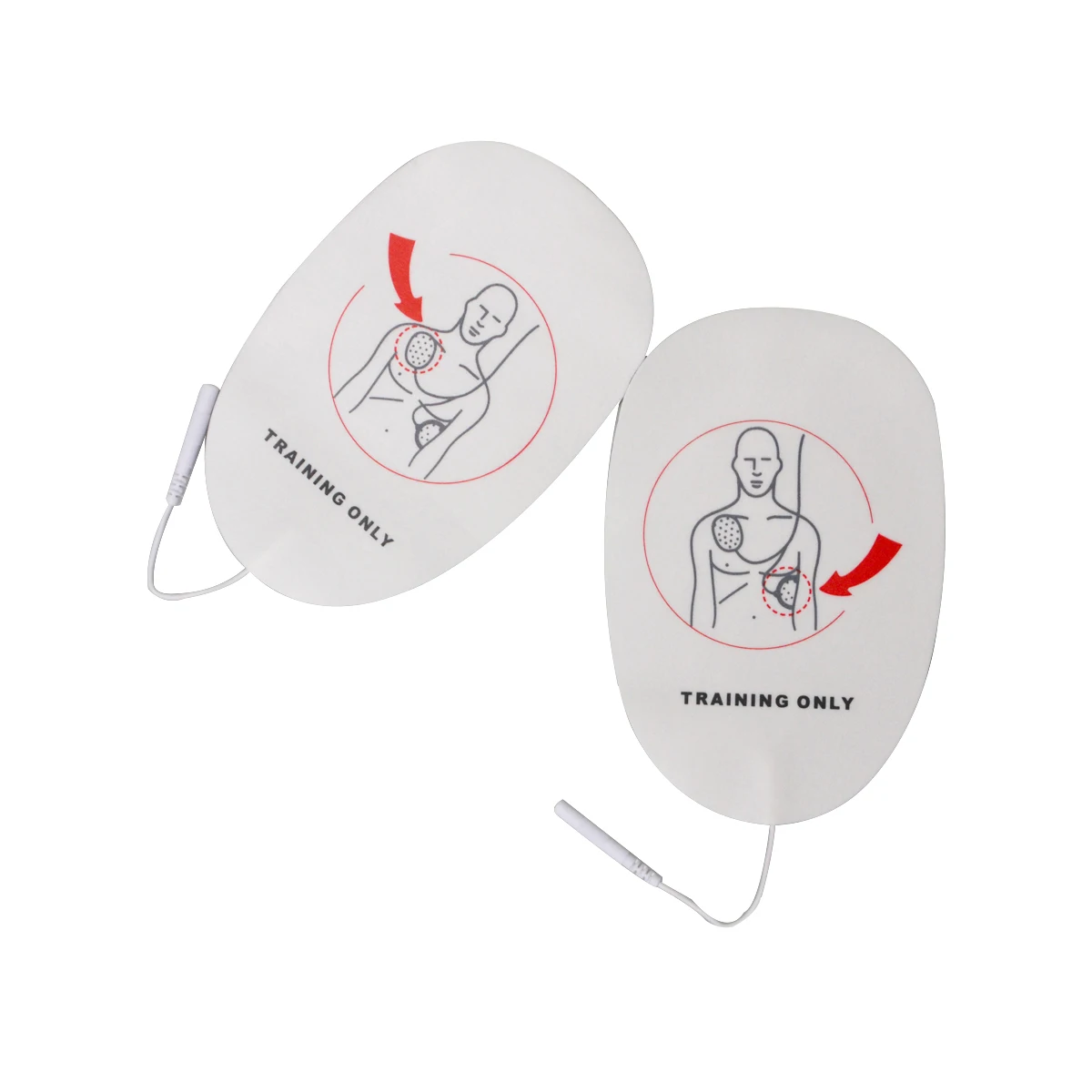 1Pair Nové Dospelých AED Vzdelávanie Defibrilácie Elektródy Vedenie Patch Pre Dospelých AED Traing Samolepiace Prvej Pomoci Obrázok 3