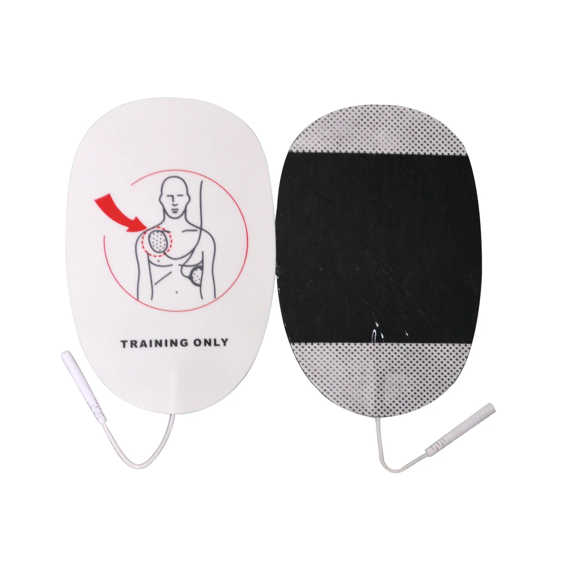 1Pair Nové Dospelých AED Vzdelávanie Defibrilácie Elektródy Vedenie Patch Pre Dospelých AED Traing Samolepiace Prvej Pomoci Obrázok 4