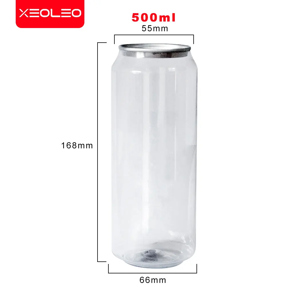 XEOLEO 100ks 500 ml/650 ml PET fľaša s vekom na Mlieko, čaj PET môže Bublina čaj/Nápoj/Nápoj fľaša s Krytom uzavretých fľaše Obrázok 1