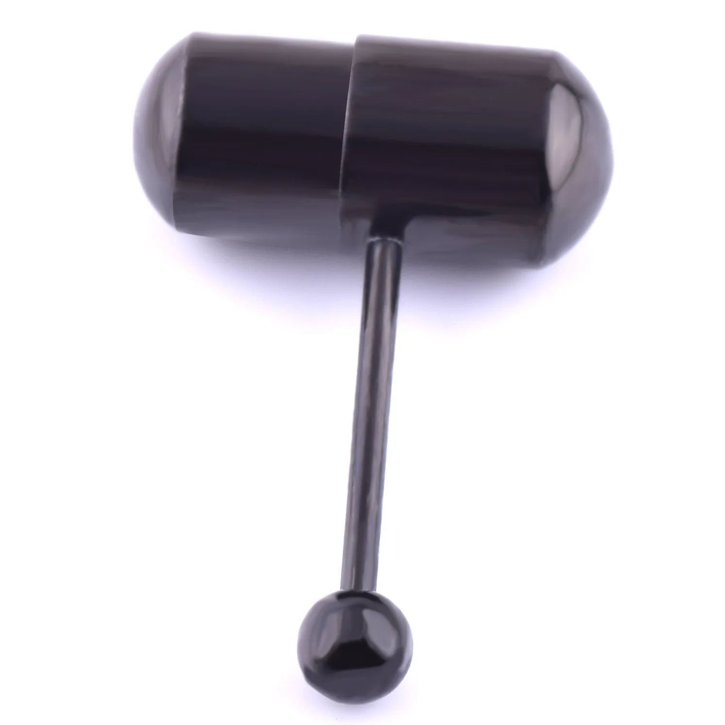Nové Kladivo Tvarované Vibračné Jazyka Krúžok z Nehrdzavejúcej Ocele elektrolyticky pokrývajú Vibrácií Zábavný Alternatívu Jazyk Pin pre Piercing Obrázok 4