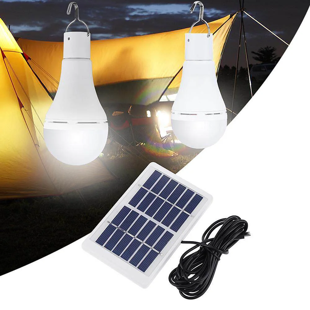 Prenosné LED Solárne Lampy 7W 9W Nabití solárnou Energiou Svetla Panel Powered Núdzové Žiarovka Pre Vonkajšie Záhradné Camping Stan Rybolov Obrázok 1
