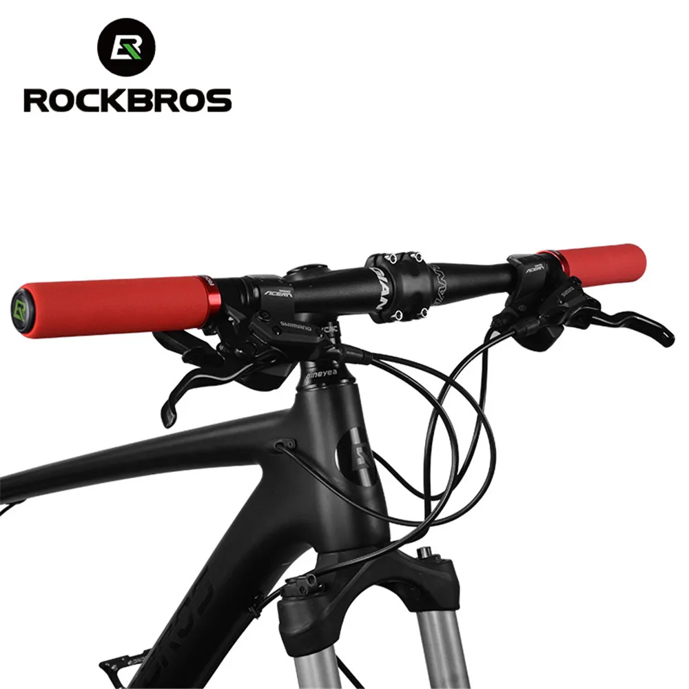 ROCKBROS Cyklistické Bicykli, Požičovňa Výstroja Rukoväte Mtb Bike Silikónové Riadidlá Mäkké Ultralight Úchytky Anti-Šmyk na Tlmenie nárazov Bicykli Časť Obrázok 2