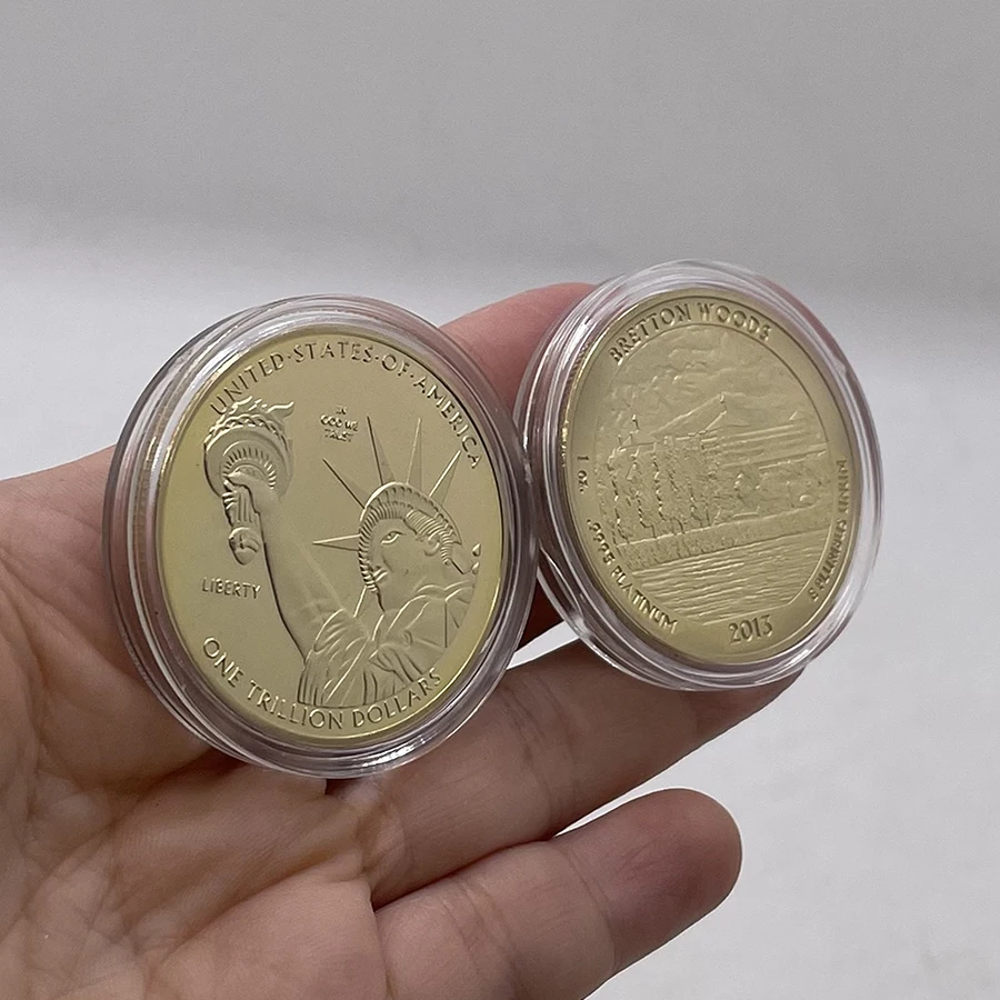Socha Slobody pamätné mince jeden bilión dolár USA 999/1000 Zlatú Medailu V Boha veríme Slobody Výzvou Mince Obrázok 1