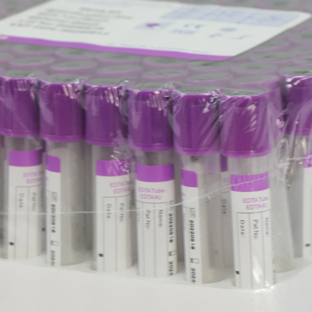 100ks EDTA K2 Jednorazové Sterilné Vákuové Skúmavky na odber Krvi Na Laboratórne A Nemocnice Obrázok 2