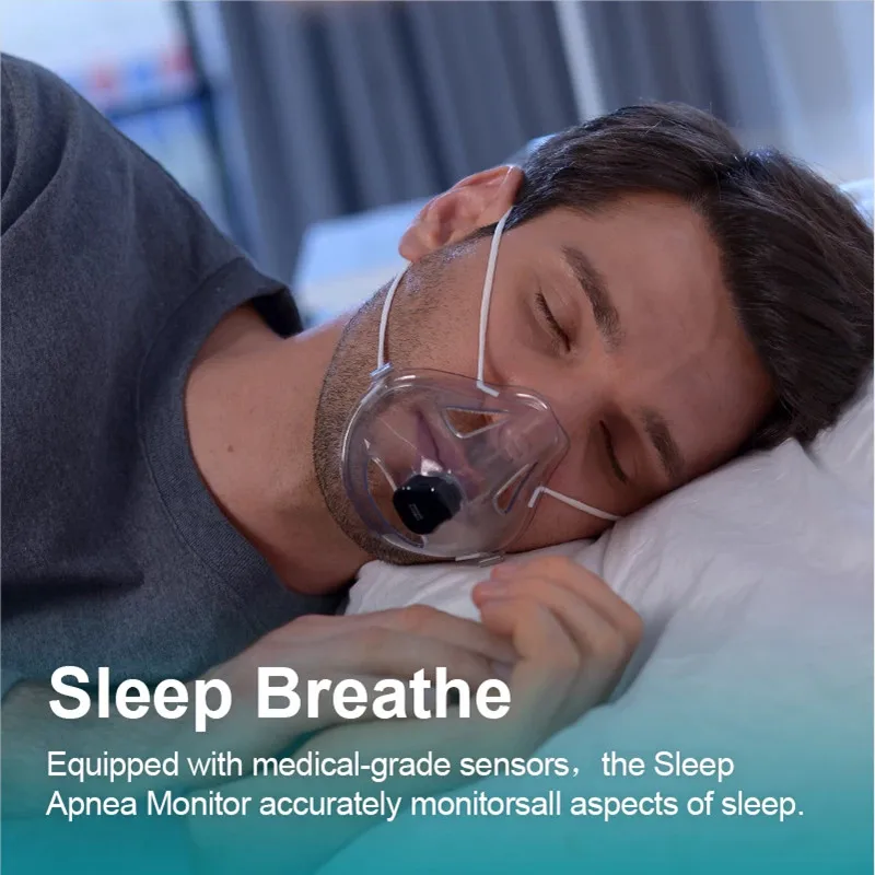 Bluetooth Nabíjateľná Spánku Dýchanie Monitor Chrápanie Stopper Proti Chrápať Nos Spánkového Apnoe Stroj Spánku Pomoc Polysomnografia Obrázok 2