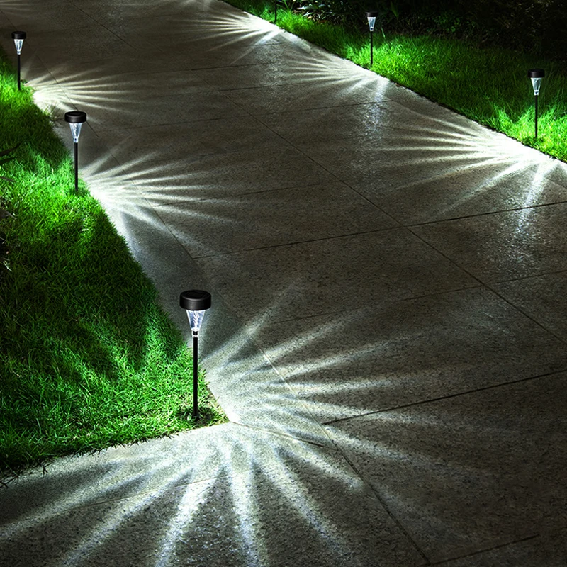 NOVÉ LED Solárne Svetlá Vonkajšie Záhradné Dekorácie Cesta Solárne Svetlá Trávnik Osvetlenie Pre Terasa Dvore Chodník Obrázok 5