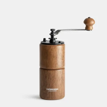 Vysoko Kvalitný Ručný Mlynček na Kávu pre Odkvapkávaniu Kávy Espresso Tlačová francúzsky Dizajnér Kužeľovej Burr Wood Kávy Mlyn Kaviareň Dekorácie